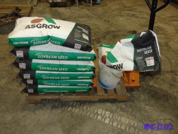 lot 85 image: Soybean Seeds   (6) Full bags and (1) Partial...
