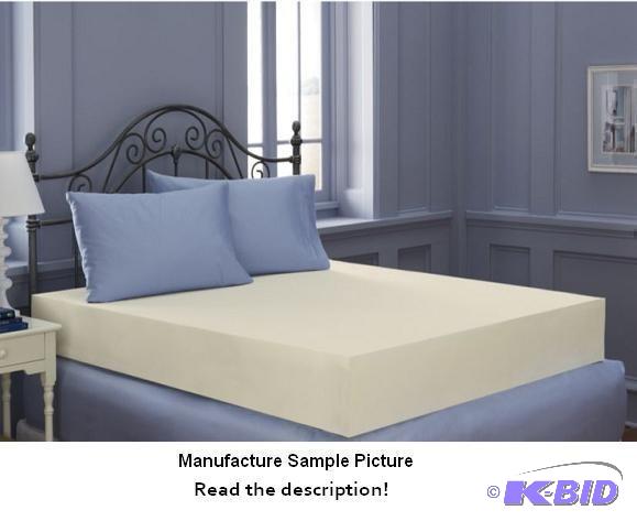 lot 104 image: Memory Foam Mattress Topper - 72" x 75&q...
