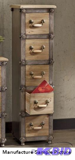 lot 154 image: Five Drawer Cabinet -&nbspRefined-rustic cab...