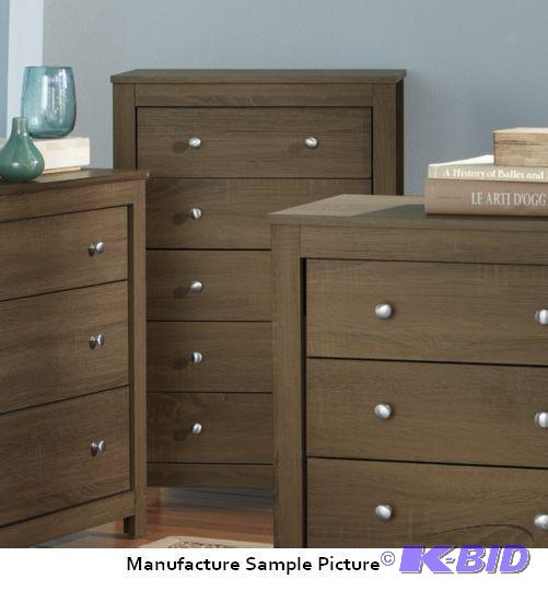 lot 164 image: Five Drawer Chest -&nbspSmooth-sliding drawe...