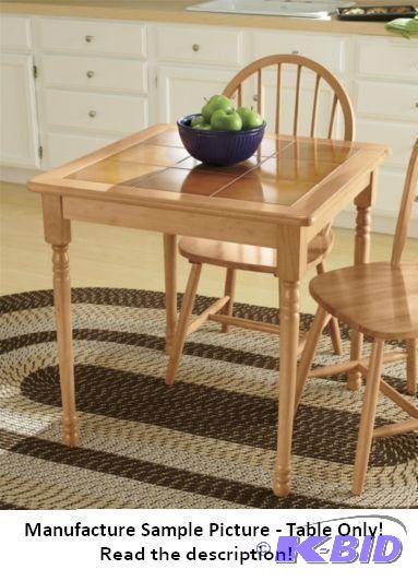 lot 21 image: Terra Cotta Tile Top Table - Table Only - In...