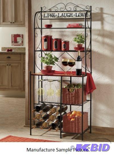 lot 49 image: Live Laugh Love Bakers Rack -&nbspHandy and ...