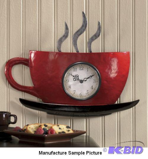 lot 77 image: Cuppa Joe Wall Clock - Nothing wakes you up o...
