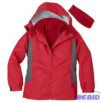 lot 14 image: New Misses 3-in-1 Polar Fleece Jacket - Red -...