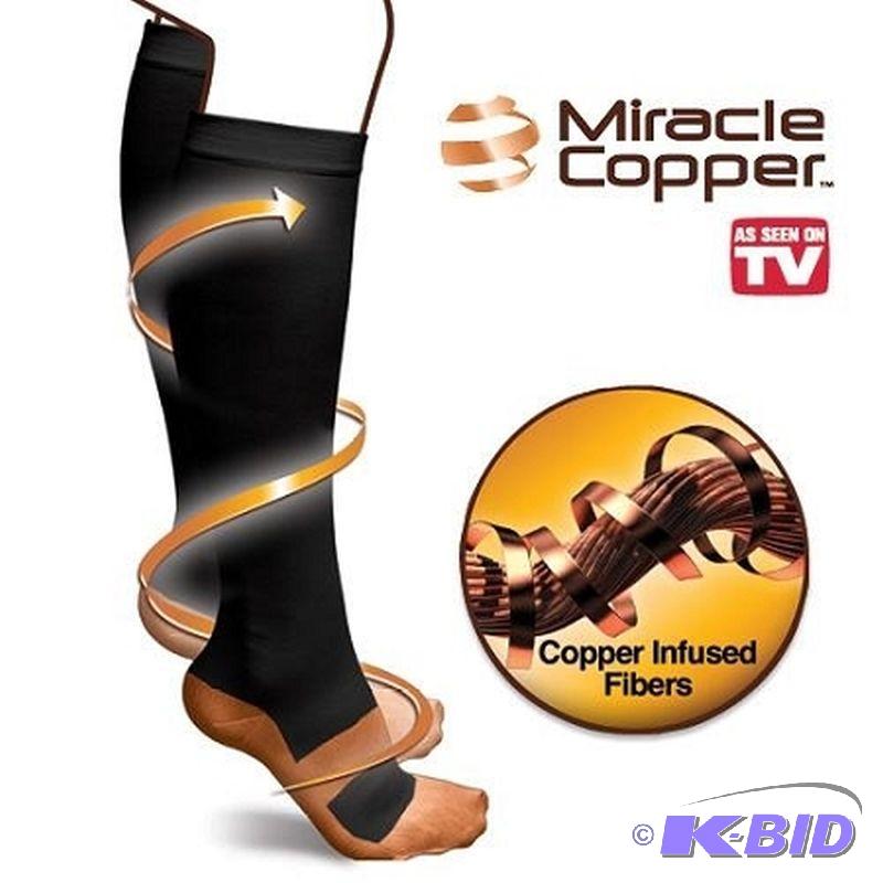 lot 139 image: As Seen On TV Miracle Copper Socks