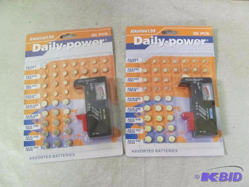 lot 226 image: 2 Alkaline Battery Set with Tester