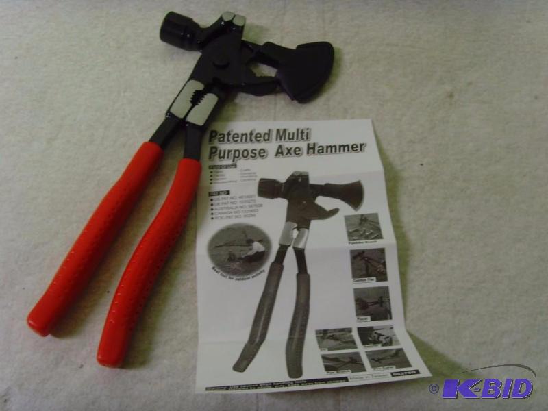 lot 259 image: Patented Multi Purpose Axe Hammer