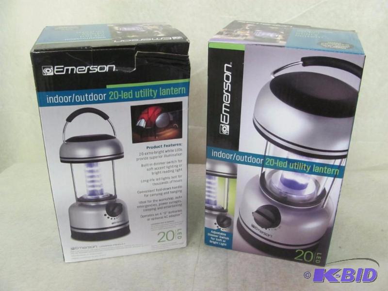 lot 266 image: Emerson 20 LED Utility Lantern Set