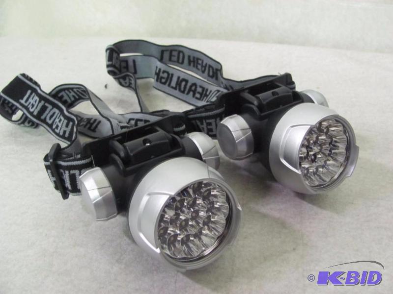lot 269 image: 17 LED Head-lamp Set of 2