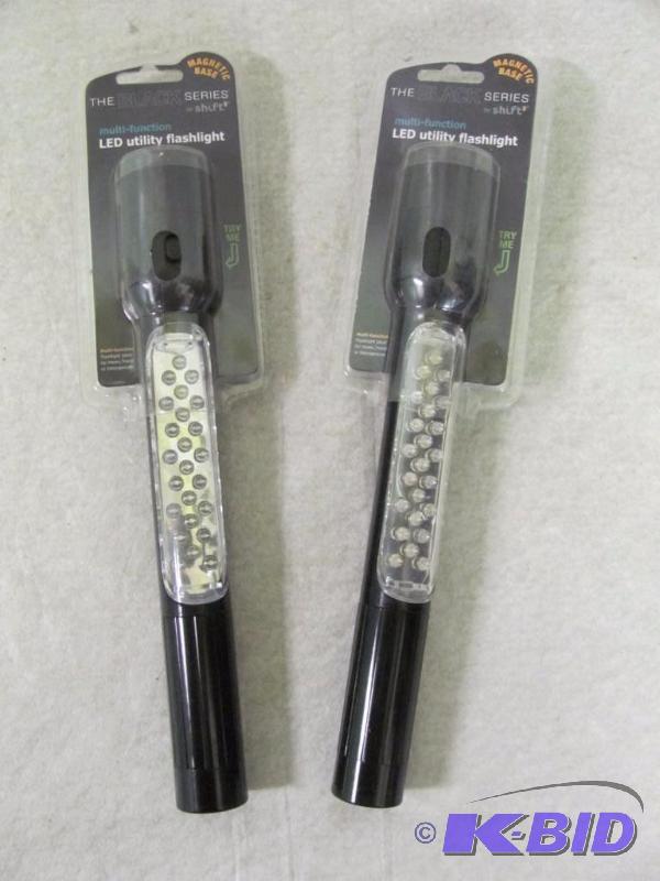lot 280 image: Lot of 2 LED Utility Flashlights