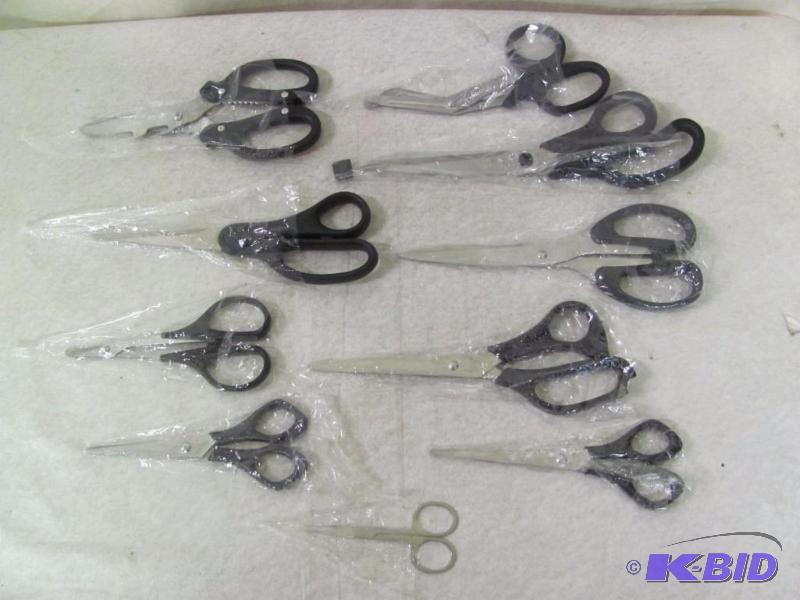 lot 314 image: 10 Piece Multi Variety Scissor Set