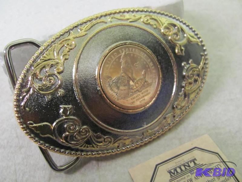 lot 69 image: Treaty With The Delawares Buckle