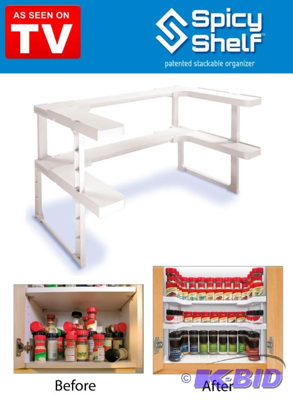 lot 98 image: As Seen On TV Spicy Shelf Organizer