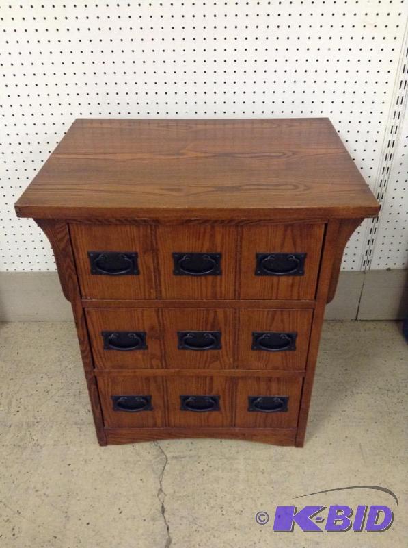 Mission Style CD Holder End Table