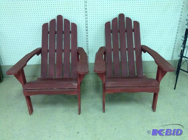 2 Outdoor Adirondack Chairs