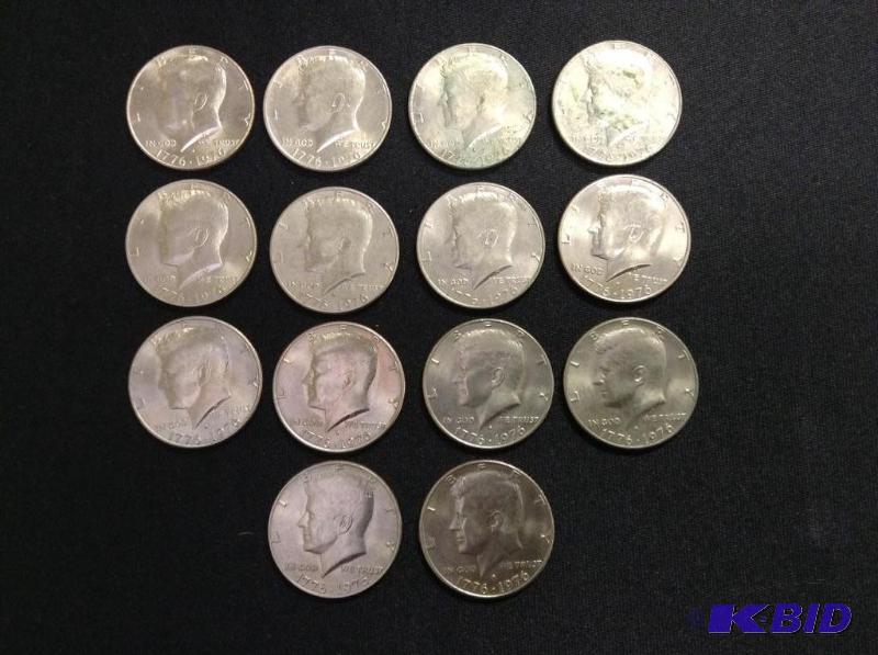 14 Bicentennial Kennedy Half Dollars