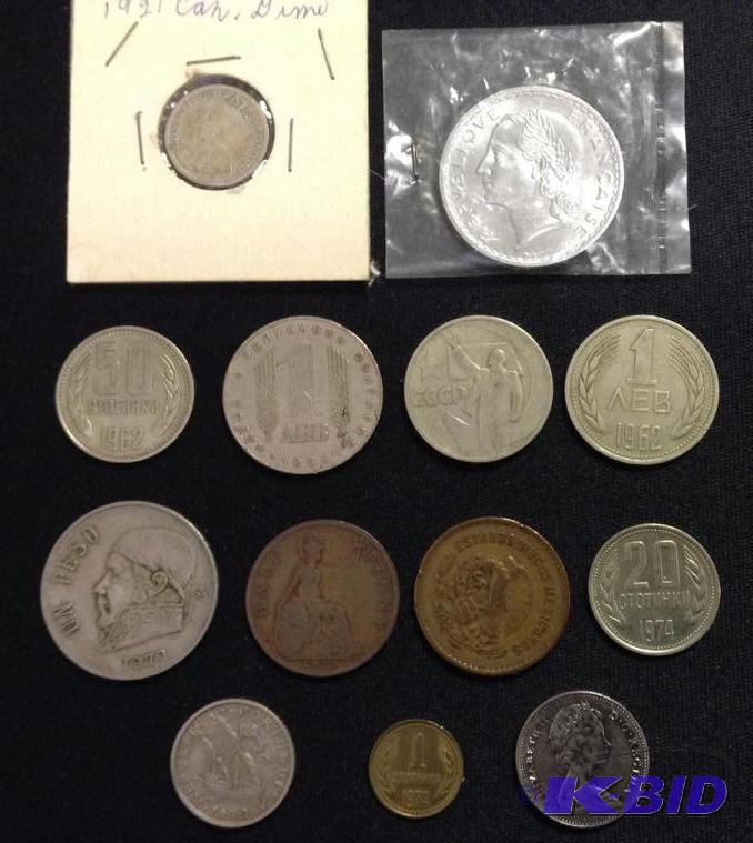 13 Older Foreign Coins