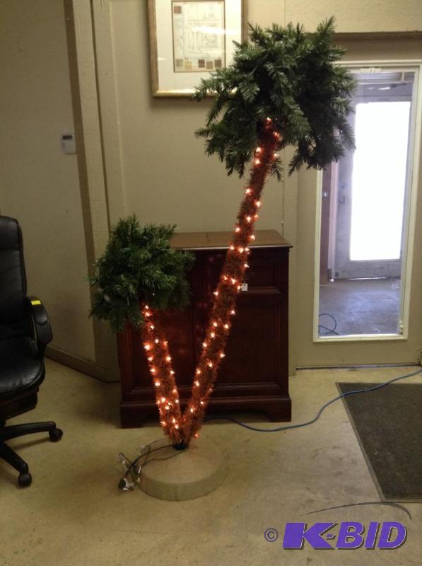 Lighted Palm Tree