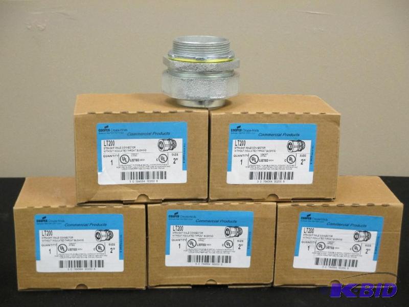 lot of 5 LT200 2 inch Straight male connector