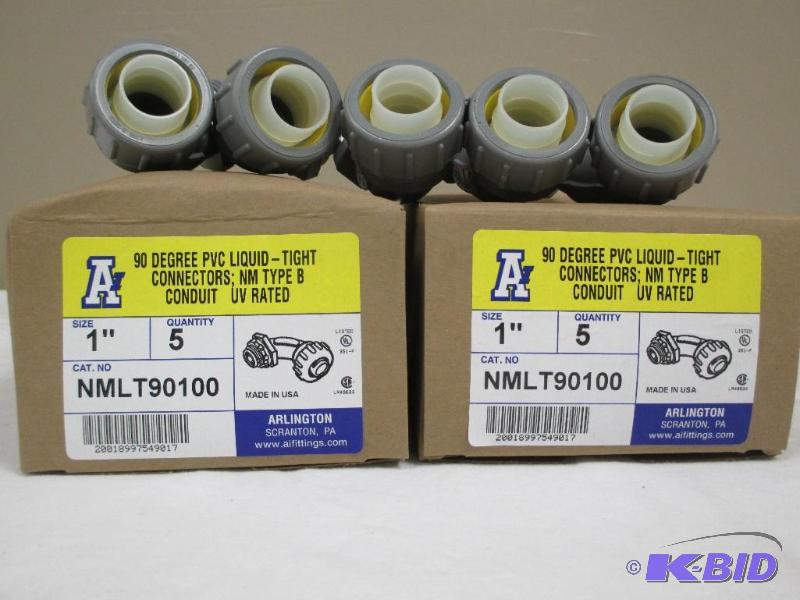 10 Arlington 90 Degree PVC Liquid-Tight Connectors 1