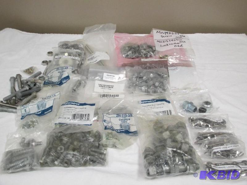 Large Lot of Bolts, Nuts & Couplings