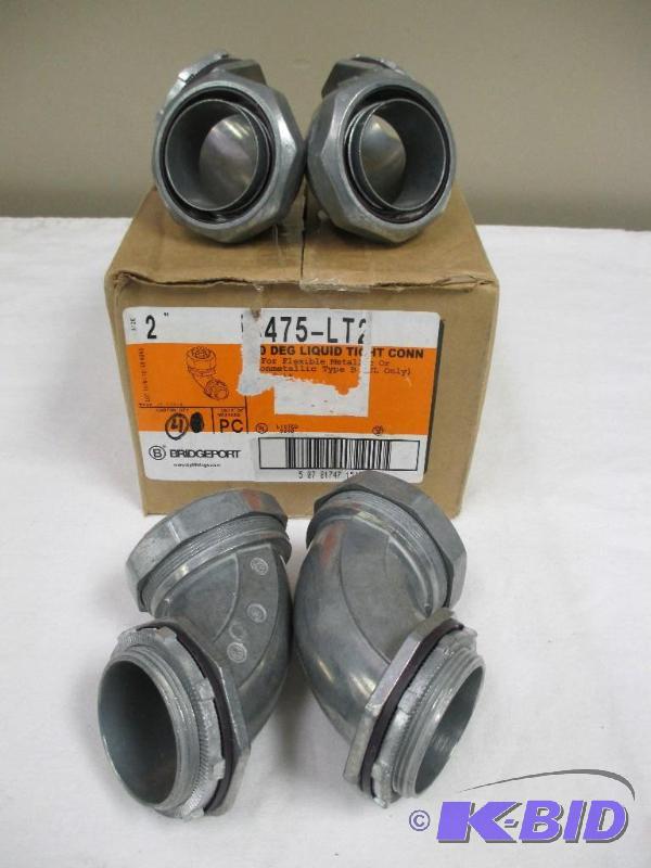 4 Bridgeport 2 Liquid-tight Connectors 475-LT2