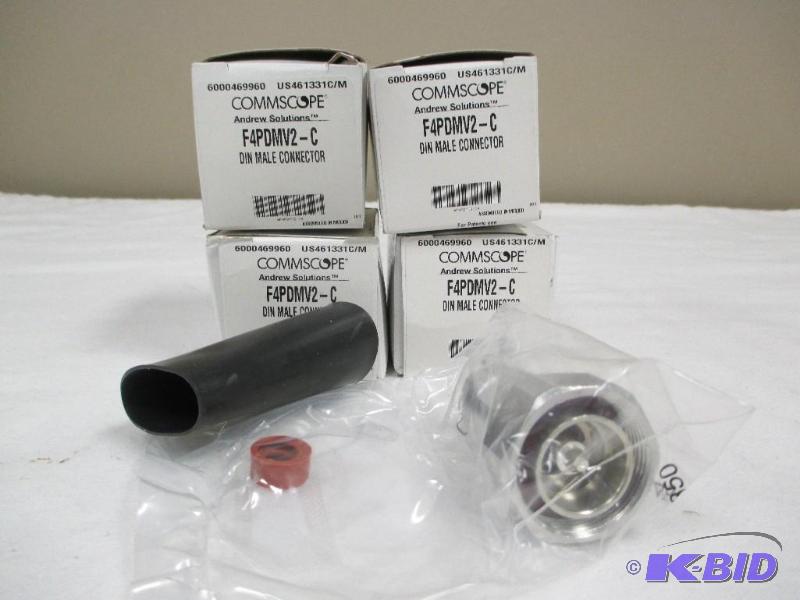 4 Commscope Andrew Solutions F4PDMV2-C Male Connectors