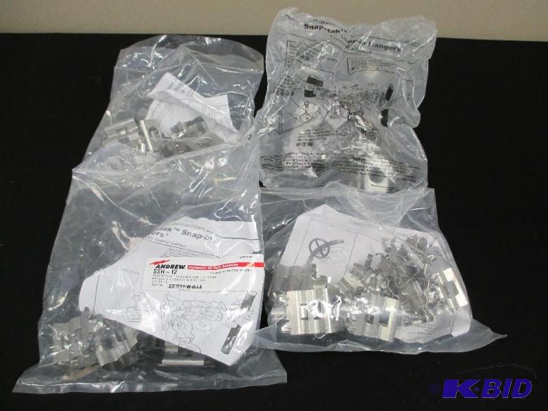 4 Packages of Andrew SSh-12 Snapstack Hangers for 12 Coax