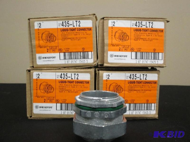 8 Bridgeport Liquid Tight Connectors 435-LT2