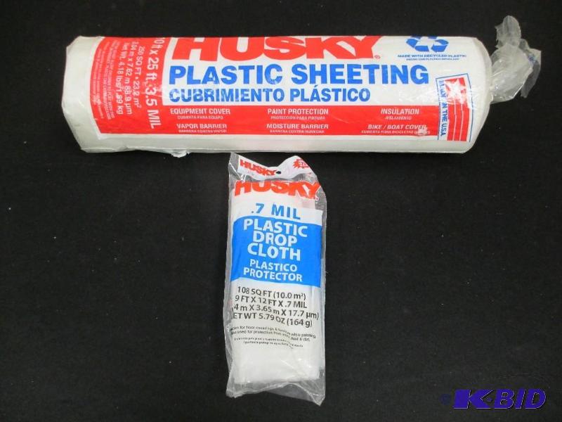 Lot of 2 plastic sheeting