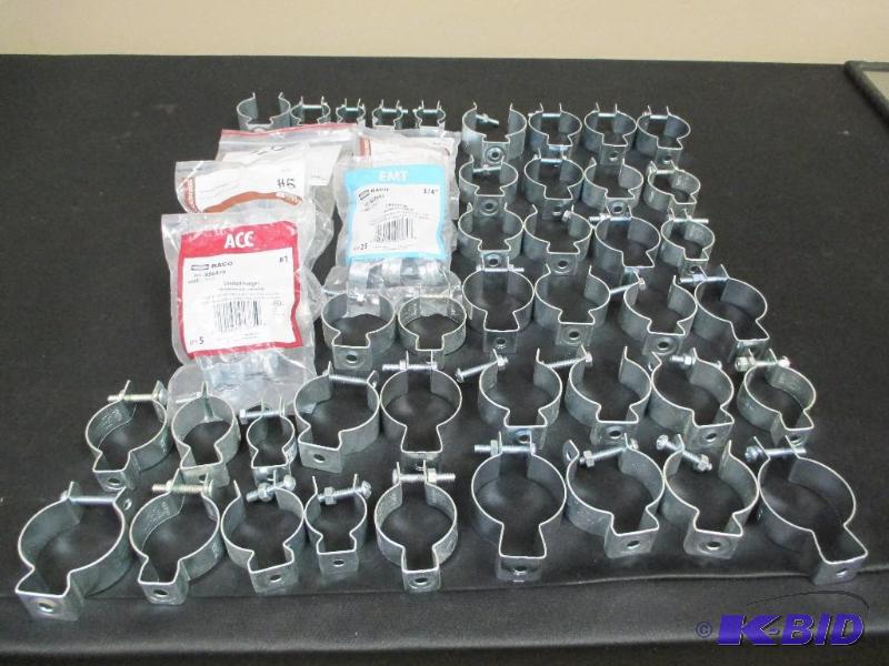 Lot of conduit hangers