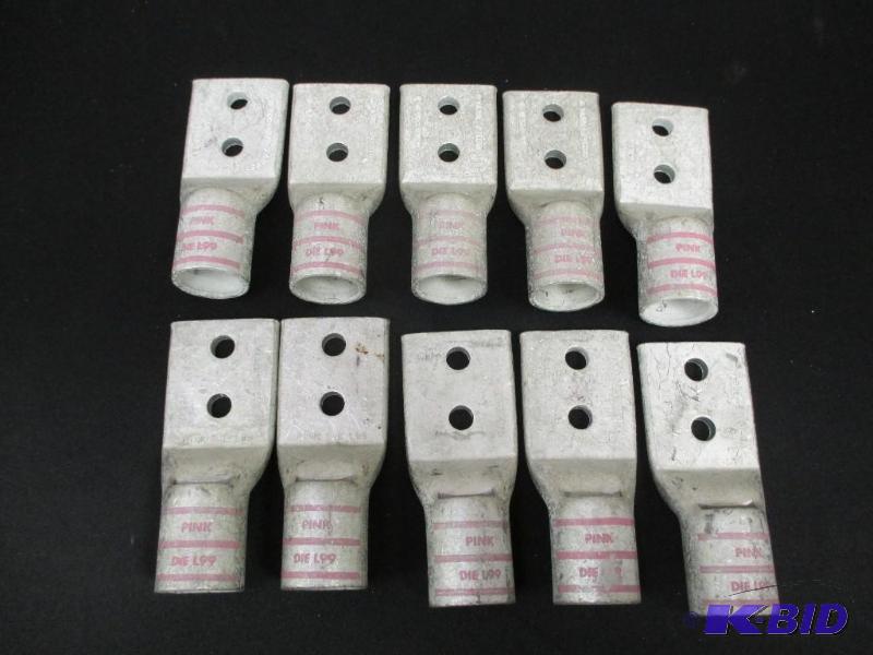 Lot of lot of Pink die terminal lugs