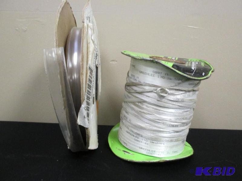 Lot of conduit measuring tape & 34 Ultra clear Heatshrink