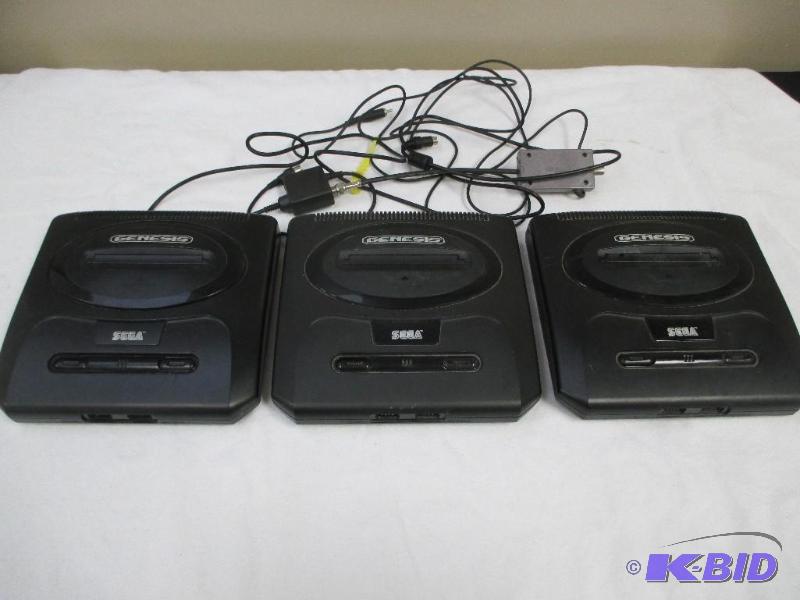 Lot of 3 Sega Genesis Game Systems