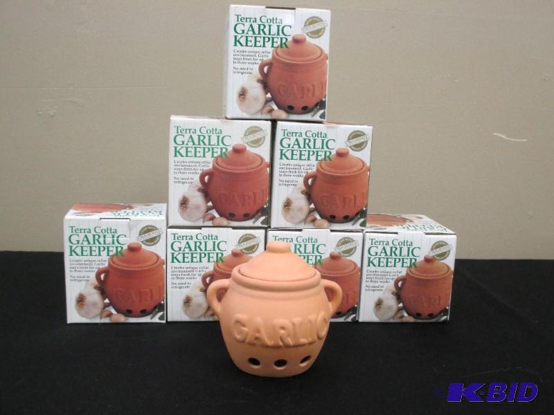 Lot of Seven garlic keepers