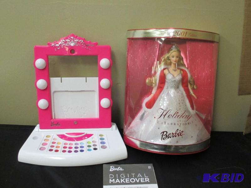 Lot of Holiday 2001 Barbie and Barbie digital makeover