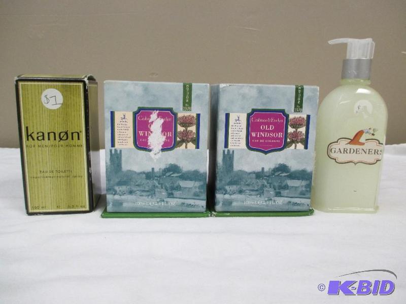 Lot of Mens kanon, Gardeners and (2)Old Winsor Eau de cologne
