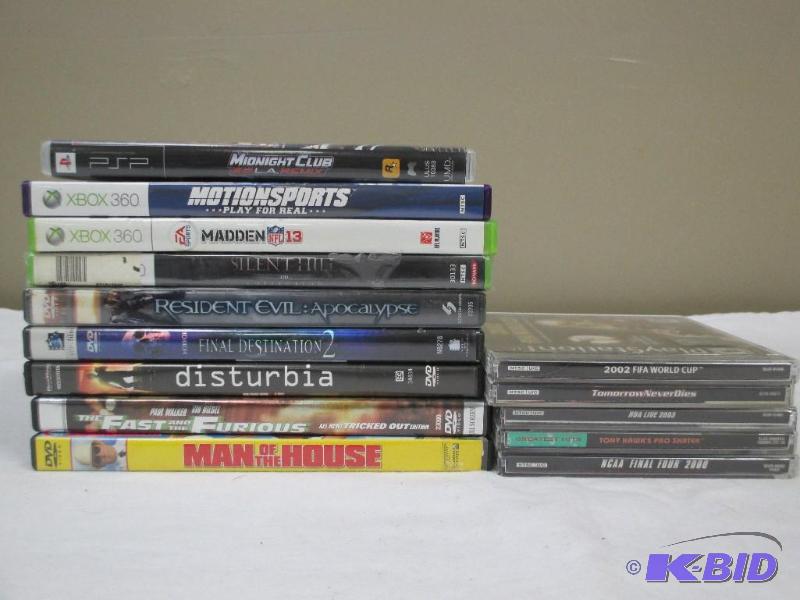 Lot of Video Games & DVD Movies