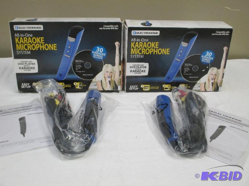 2 Electrohome  All In One Karaoke Microphone System