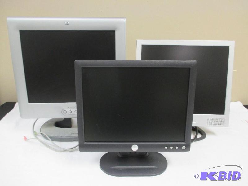3 Computer Monitors