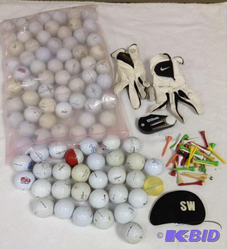 lot 53 image: Golf Balls, Tees & Gloves