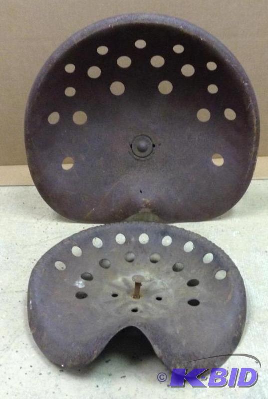 lot 81 image: 2 Vintage Tractor Seats