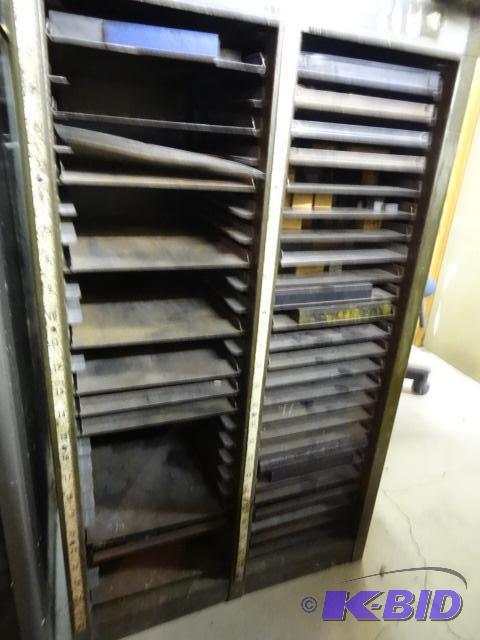 lot 1 image: Metal Tool Tray Rack 22 12 X 38 12 X 14. Bu...