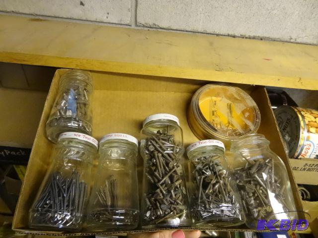 lot 100 image: Misc Jars wHardware...