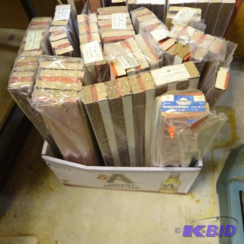 lot 167 image: Box of Mount Strips for Making Your Own Rubbe...