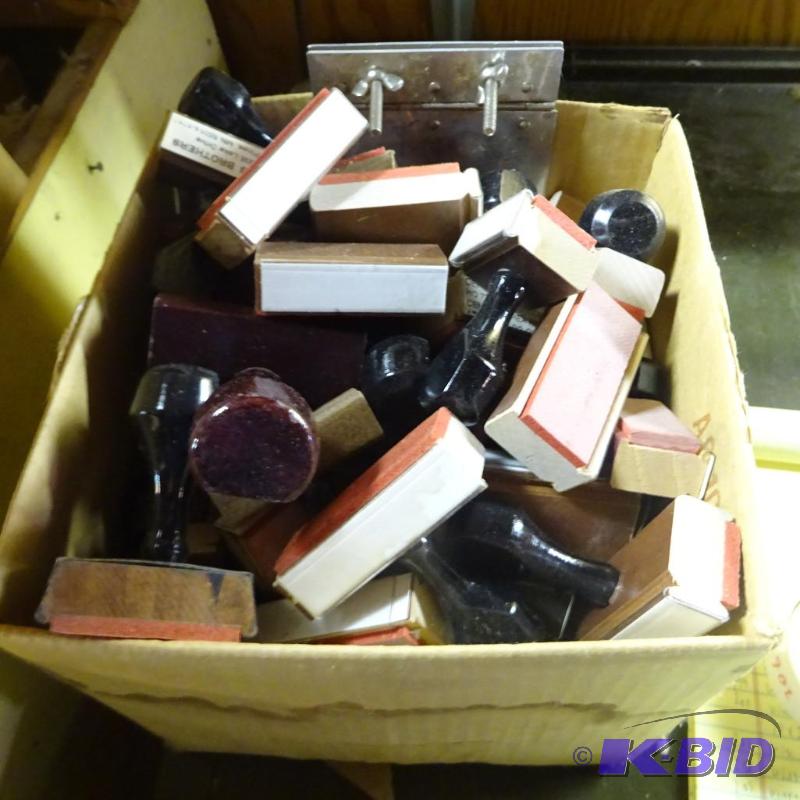 lot 204 image: Box of Unmade Rubber Stamps...