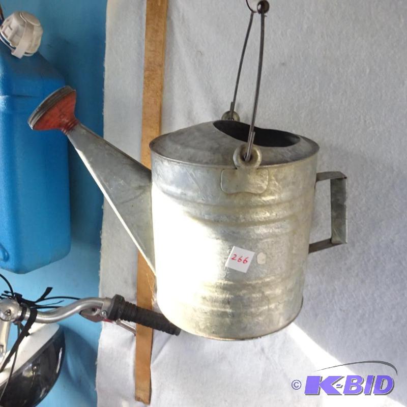 lot 266 image: Galvanized Watering Can...
