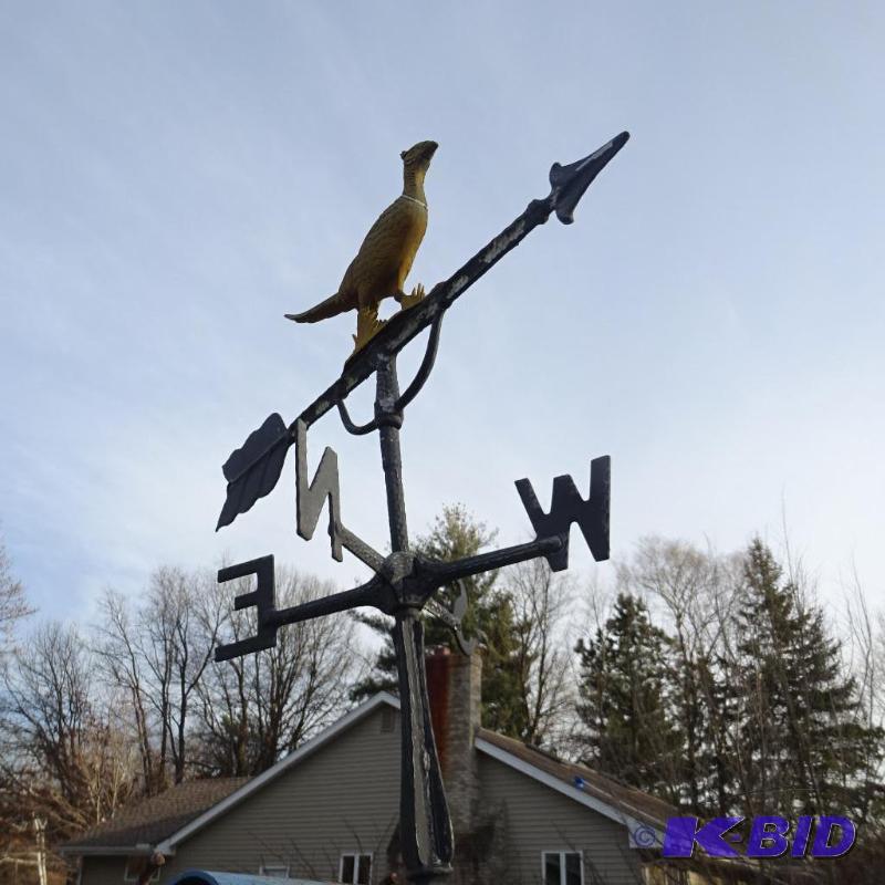 lot 282 image: Vintage Aluminum Weather Vane. Bring Tools to...