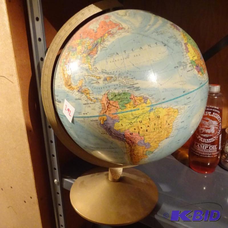 lot 292 image: World Globe...