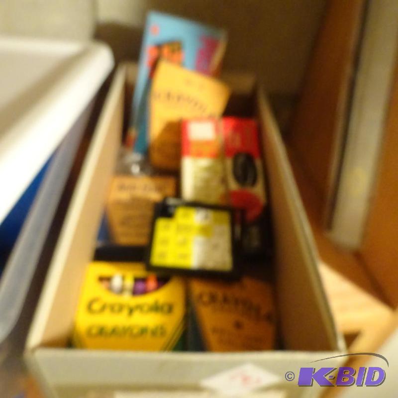 lot 297 image: Chekcers, Chald, Crayons, Cribbage Board...